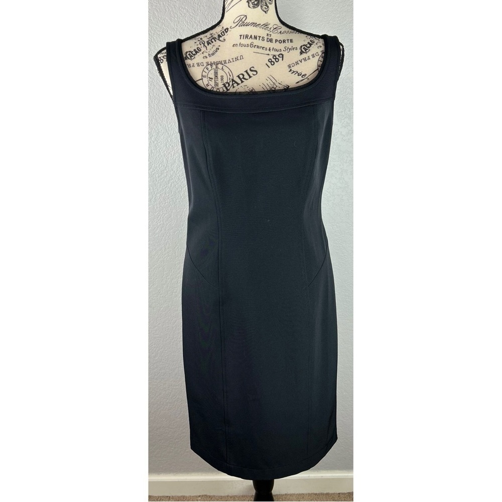 Spiegel Women's Black LBD Sleeveless Sheath Dress Workwear Office size 4 /Small